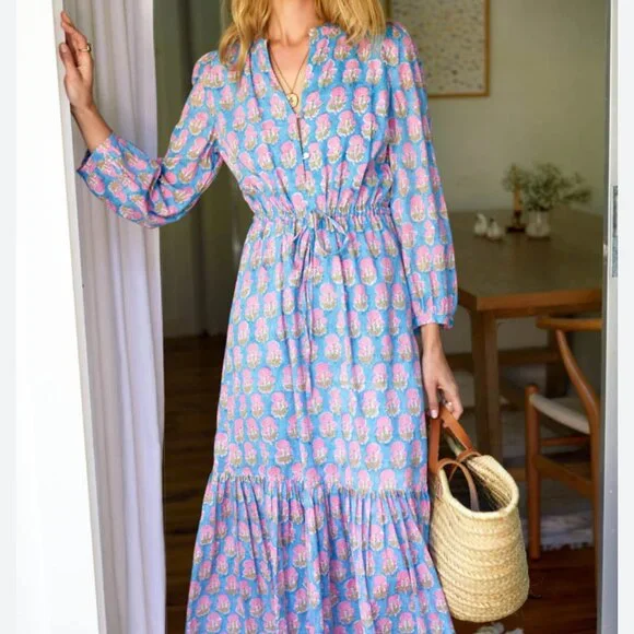 Emerson Fry India Collection Maxi Dress - Size M - Picture 2 of 5